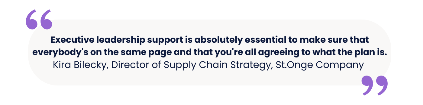Kira Bilecky Supply Chain quote
