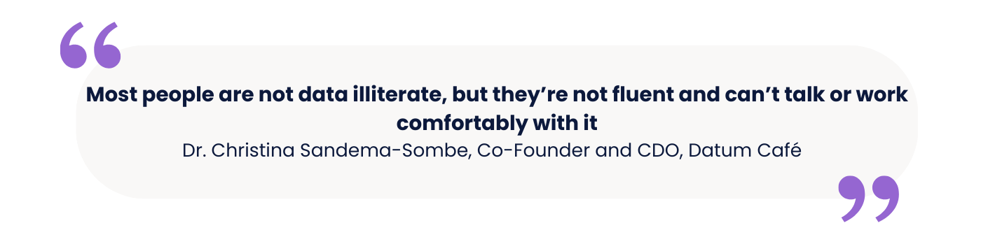 Christina Sandema-Sombe data governance quote