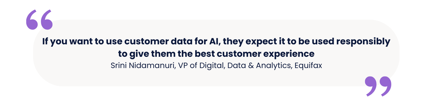 Srini quote AI in banking